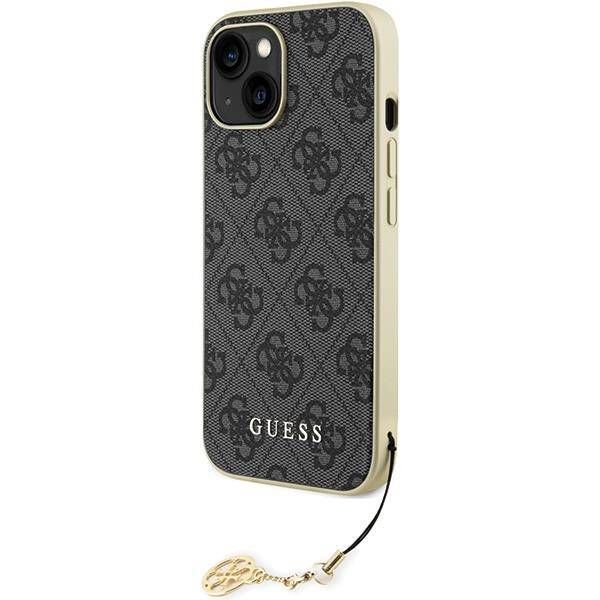 Coque Guess  iPhone 15/14/13 6.1" grey hardcase 4G Charms Collection