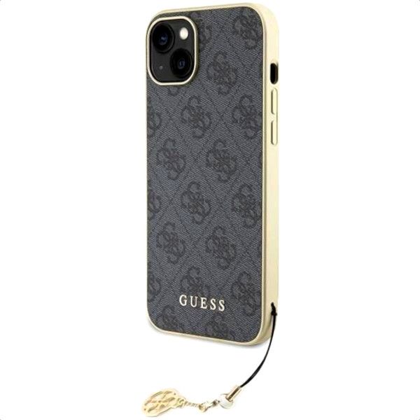 Coque Guess iPhone 15 Plus/14 Plus 6.7" grey hardcase 4G Charms Collection