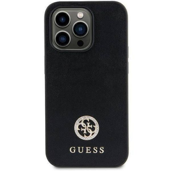 Coque Guess iPhone 15 Plus/14 Plus 6.7" black hardcase Strass Metal Logo