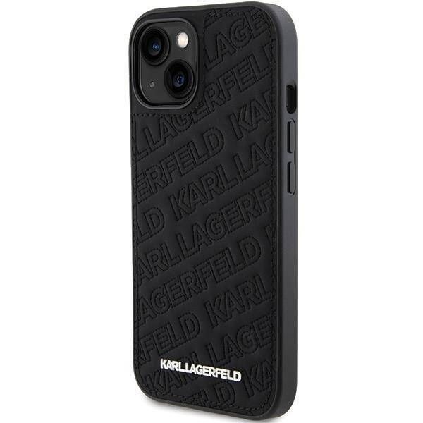 Coque Karl Lagerfeld KLHCP15MPQKPMK iPhone 15 Plus/14 Plus 6.7" black hardcase Quilted K Pattern