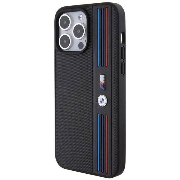 Coque BMW iPhone 15 Pro Max Black Tricolor M Collection