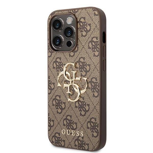 Coque Guess iPhone 15 Pro Max Brown Hardcase 4G Big Metal Logo