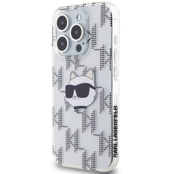 Coque Karl Lagerfeld KLHCP15LHKLPCHT iPhone 15 Pro 6.1" transparent hardcase IML Choupette Head & Monogram