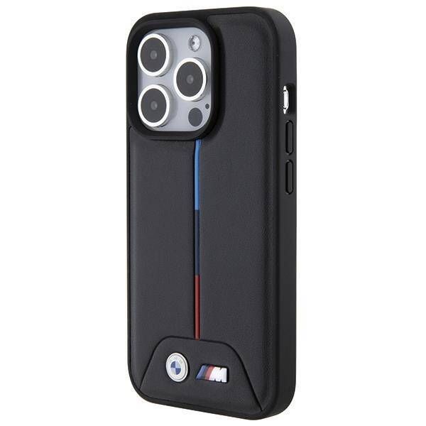 Coque BMW iPhone 15 Pro Max black Hardcase Quilted Tricolor