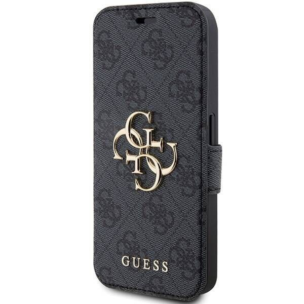 Coque Guess iPhone 15 Pro Max 6.7" grey book 4G Metal Logo