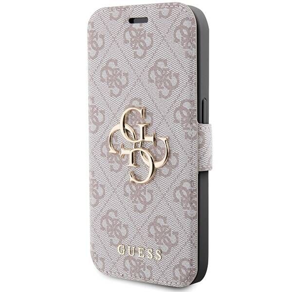 Coque Guess iPhone 15 Pro Max 6.7" pink book 4G Metal Logo