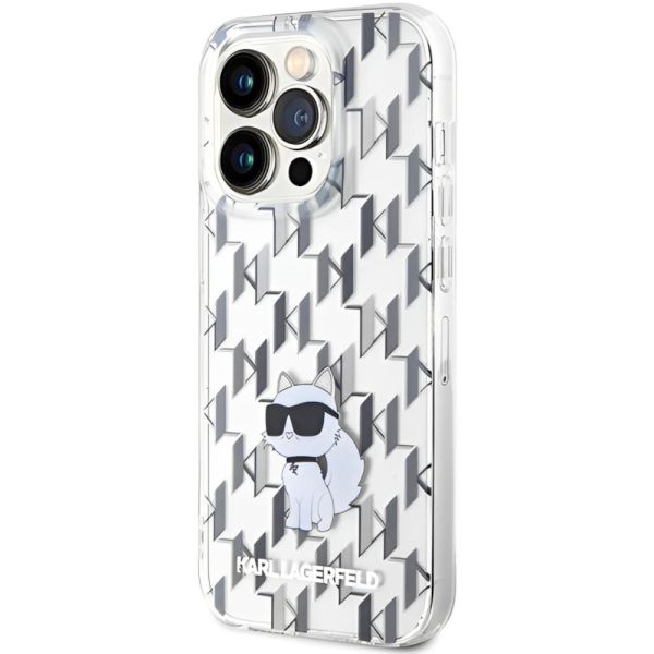 Coque Karl Lagerfeld KLHCP15LHNCMKLT iPhone 15 Pro 6.1" transparent hardcase Monogram Choupette