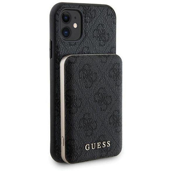 Coque Guess iPhone 11 6.1" hardcase + Powerbank 5000mAh MagSafe black 4G Metal Logo