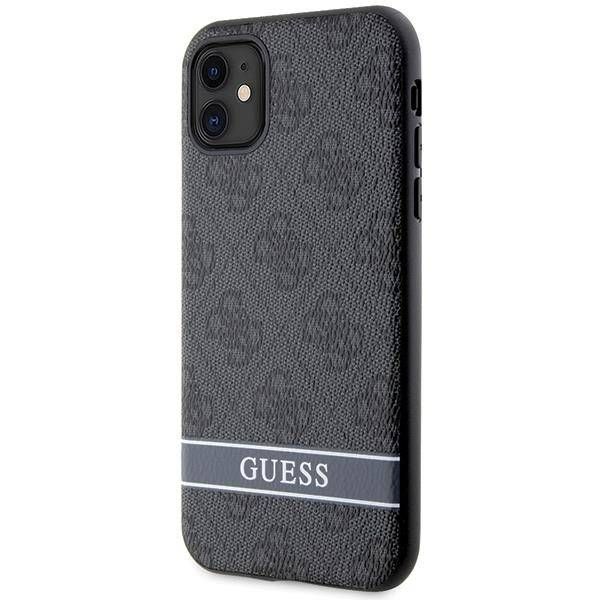 Coque Guess iPhone 11/Xr grey hardcase 4G Stripe