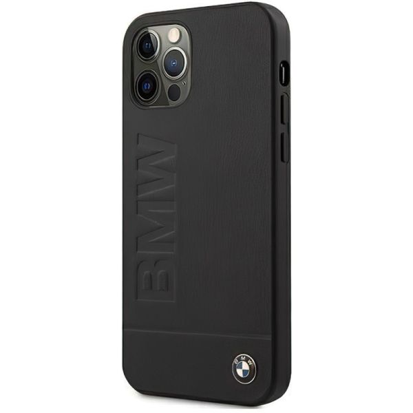 Coque BMW iPhone 12/12 Pro 6,1" black hardcase Signature Logo Imprint