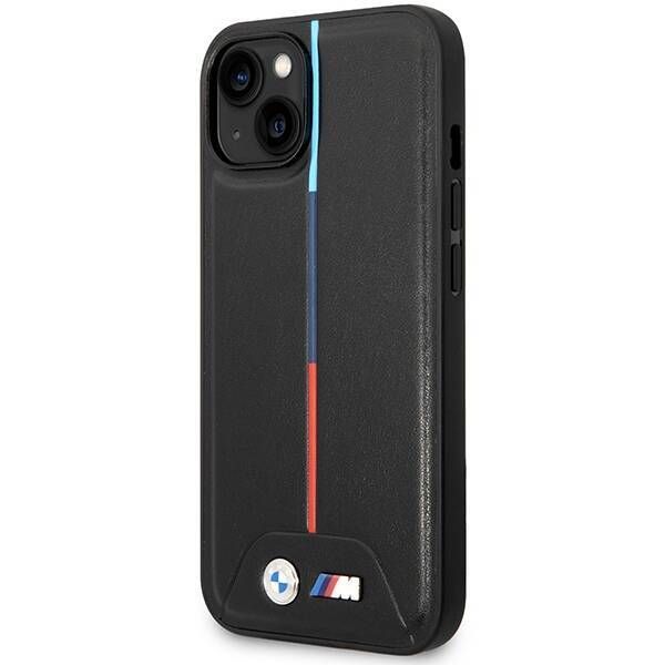Coque BMW iPhone 15/14/13 6.1" black hardcase M Quilted Tricolor