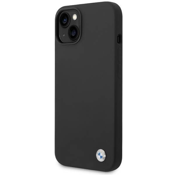 Coque BMW iPhone 15/14/13 6.1" black hardcase Silicone Metal Logo