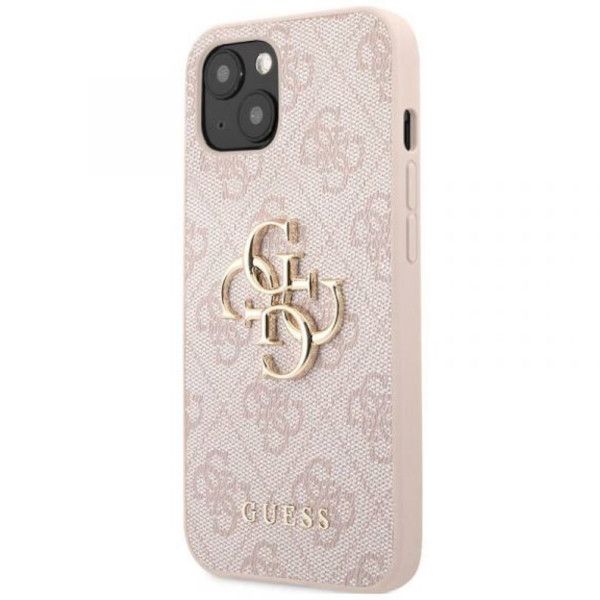 Coque Guess iPhone 13 Pink Hardcase 4G Big Metal Logo