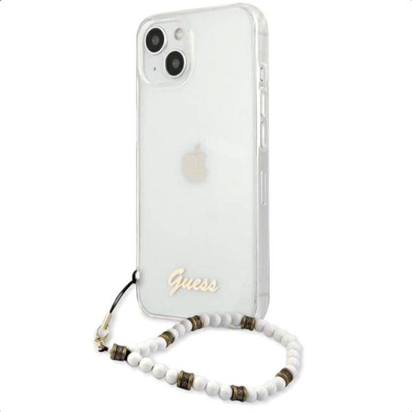 Coque Guess iPhone 13 mini 5,4" Transparent hardcase White Pearl
