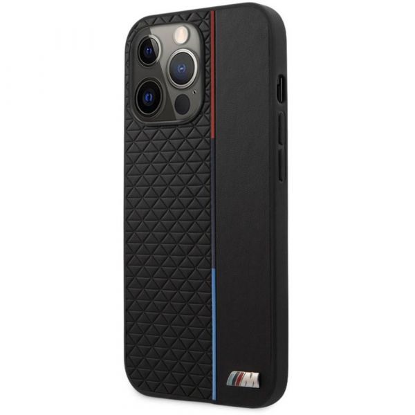 Coque BMW iPhone 13 Pro Max 6,7" black hardcase M Collection Triangles