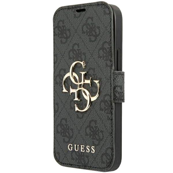 Coque Guess iPhone 13 Pro Max 6,7" grey book 4G Big Metal Logo