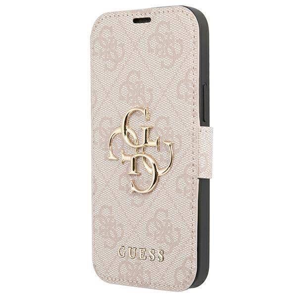 Coque Guess iPhone 13 Pro Max 6,7" pink book 4G Big Metal Logo