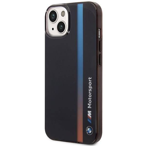 Coque BMW iPhone 14/15 /13 6.1" black IML Tricolor Stripe
