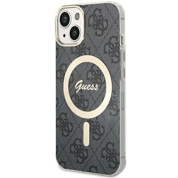 Coque Guess iPhone 15 Plus/14 Plus 6.7" black hardcase 4G MagSafe