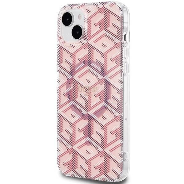 Coque Guess iPhone 15 Plus/14 Plus 6.7" pink hardcase IML GCube MagSafe
