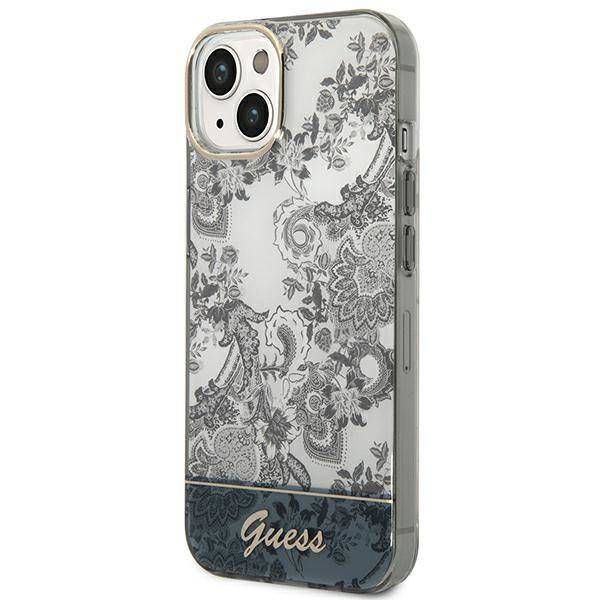 Coque Guess iPhone 14 Plus/15 Plus 6.7" grey hardcase Porcelain Collection