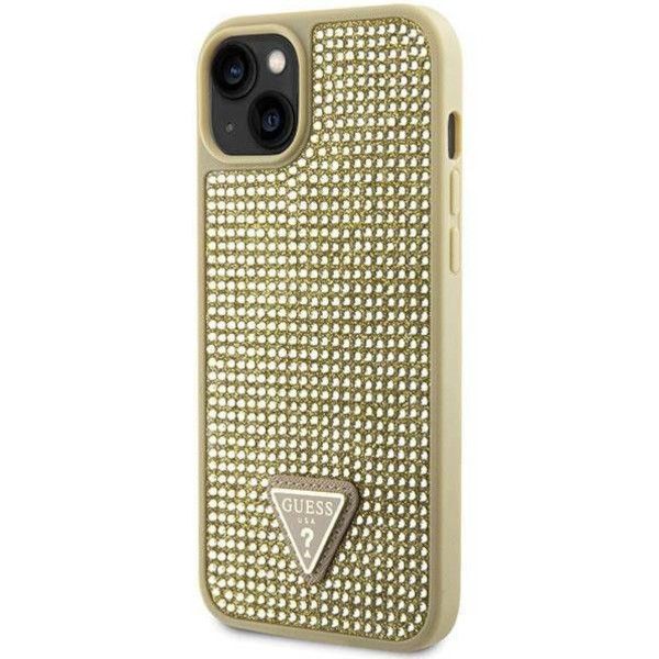 Coque Guess  iPhone 14 Plus/15 Plus 6.7" gold hardcase Rhinestone Triangle