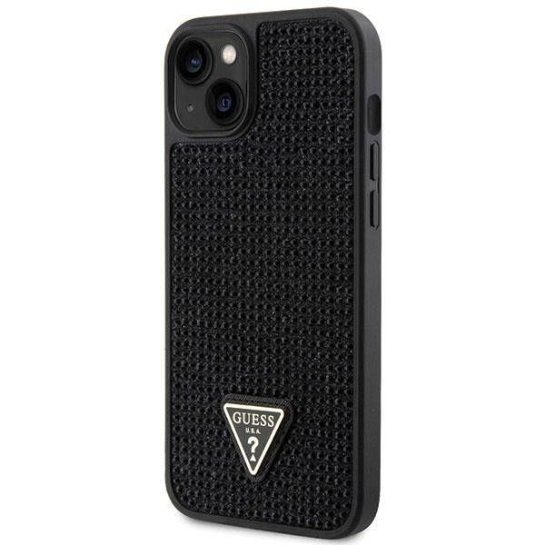 Coque Guess iPhone 14 Plus/15 Plus 6.7" black hardcase Rhinestone Triangle