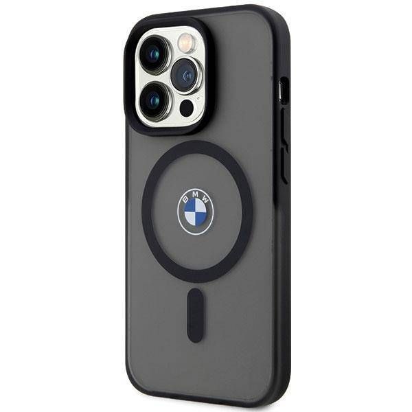 Coque BMW iPhone 14 Pro 6.1" black hardcase Signature MagSafe
