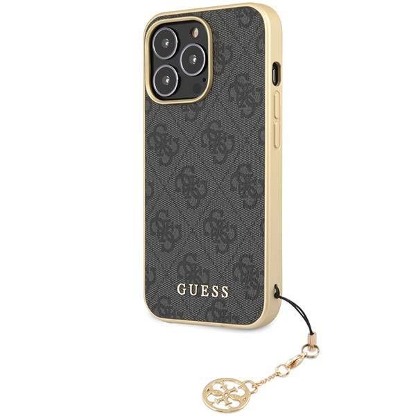 Coque Guess iPhone 14 Pro 6,1" grey hardcase 4G Charms Collection