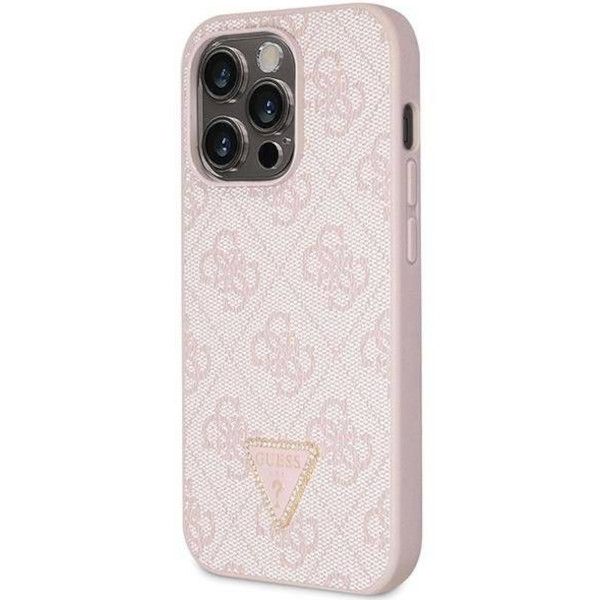 Coque Guess iPhone 14 Pro 6.1" pink hardcase Crossbody 4G Metal Logo