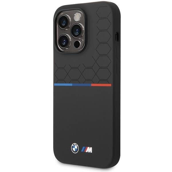 Coque BMW iPhone 14 Pro Max 6.7" black M Silicone Pattern