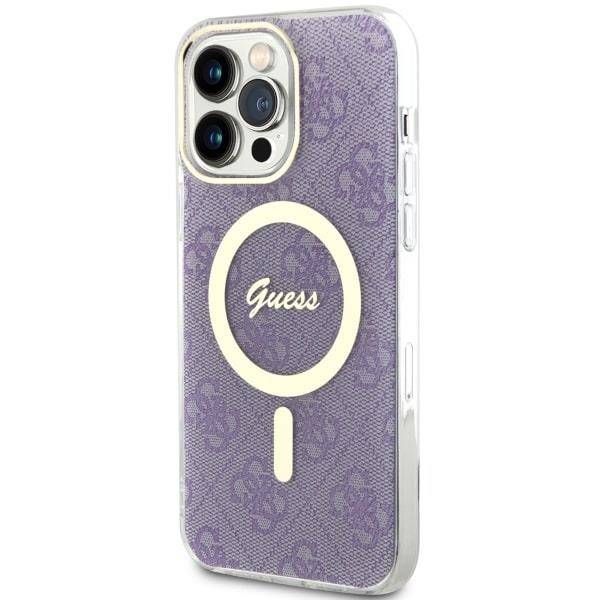 Coque Guess iPhone 14 Pro 6.1" purple hardcase 4G MagSafe