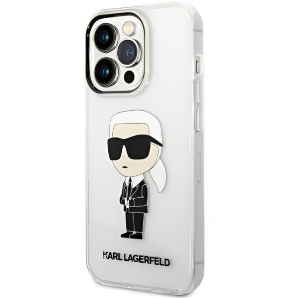 Coque Karl Lagerfeld KLHCP14XHNIKTCT iPhone 14 Pro Max 6,7" transparent hardcase Ikonik Karl Lagerfeld