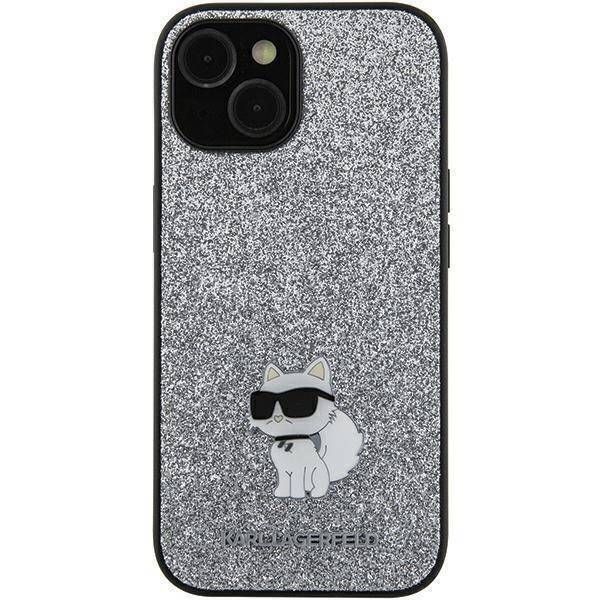 Coque Karl Lagerfeld KLHCSA35GCNPSG Samsung Galaxy A35 A356 silver hardcase Fixed Glitter Ikonik Metal Pin