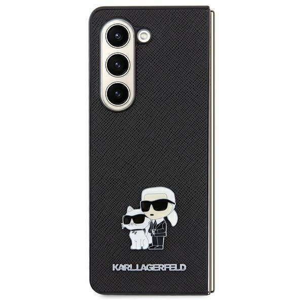 Coque Karl Lagerfeld KLHCSA55SAKCNPK Samsung Galaxy A55 A556 hardcase black Saffiano Karl&Choupette Pin