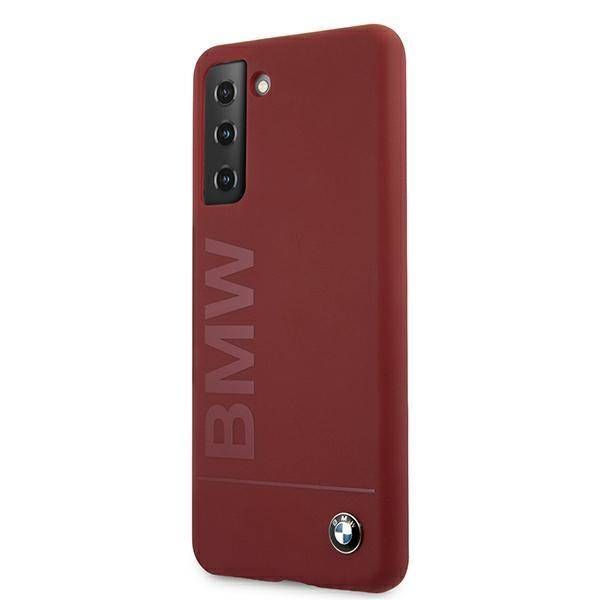 Coque BMW Samsung Galaxy S21 G991 red hardcase Silicone Signature Logo