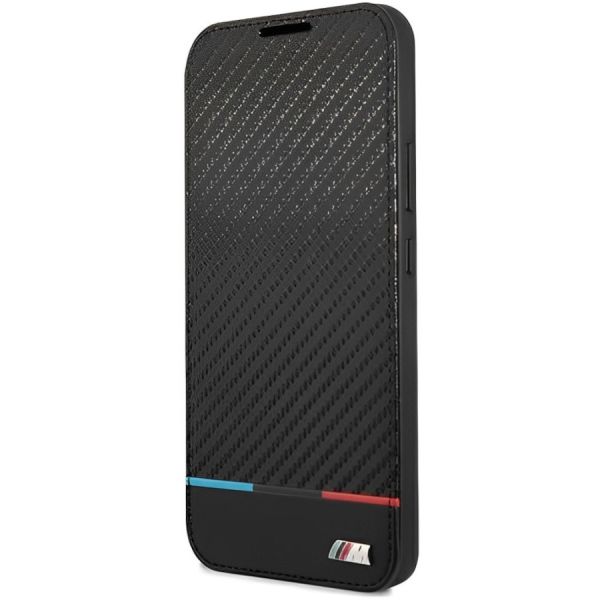 Coque BMW Samsung Galaxy S22 S901 black bookcase M Collection Triangles