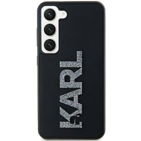 Coque Karl Lagerfeld KLHCS23L3DMBKCK Samsung Galaxy S23 Ultra S918 black hardcase 3D Rubber Glitter Logo