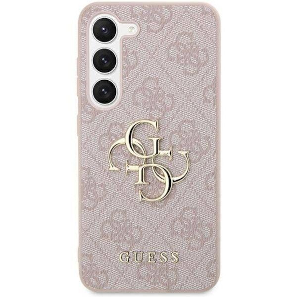 Coque Guess Samsung Galaxy S24+ S926 pink hardcase 4G Big Metal Logo