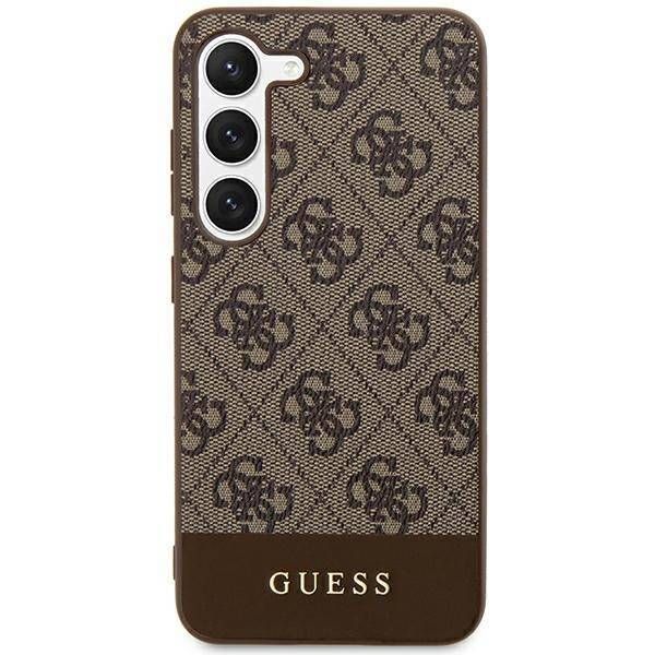 Coque Guess Samsung Galaxy S24+ S926 brown hardcase 4G Stripe Collection