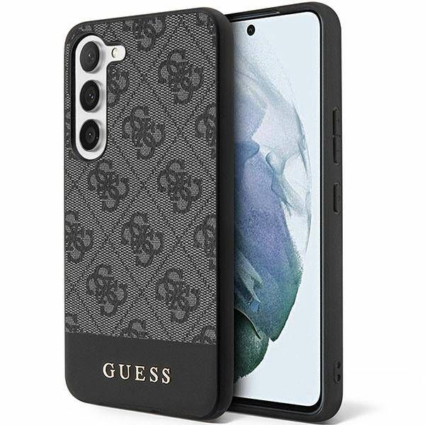 Coque Guess Samsung Galaxy S24 S921 black hardcase 4G Stripe Collection