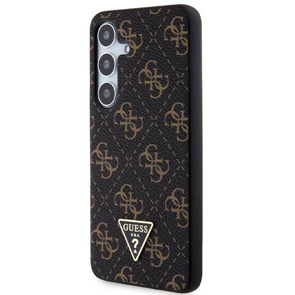 Coque Guess Samsung Galaxy S24 Black Hardcase 4G Triangle Collection