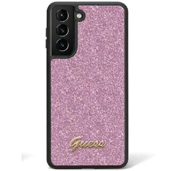 Coque Guess Samsung Galaxy S24 S921 purple hardcase Glitter Script
