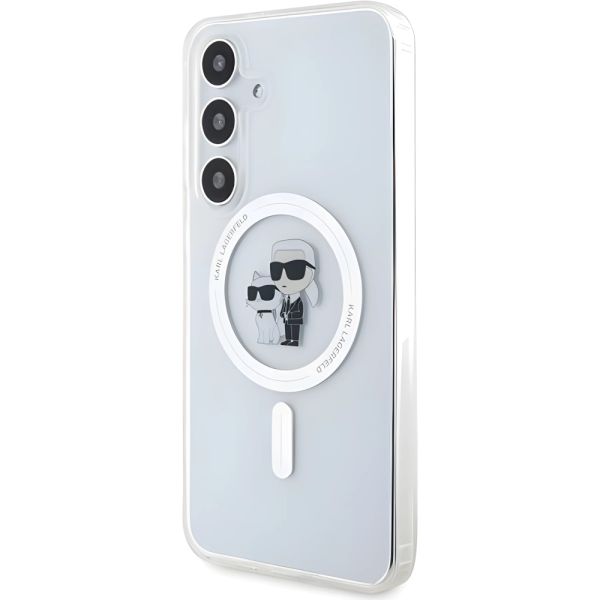 Coque Karl Lagerfeld KLHMS24MHGKCNOT Samsung Galaxy S24+ S926 transparent hardcase IML Karl&Choupette MagSafe