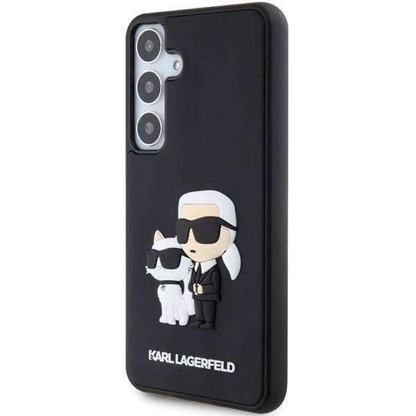 Coque Karl Lagerfeld KLHCS24S3DRKCNK Samsung Galaxy S24 S921 black hardcase 3D Rubber Karl&Choupette