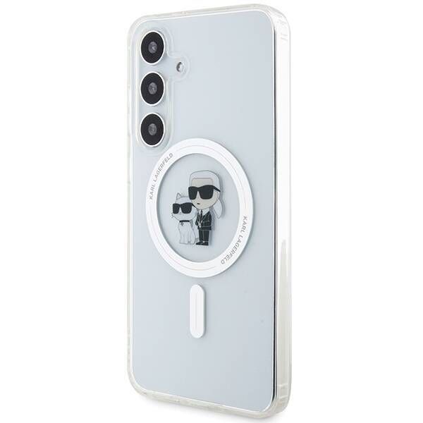 Coque Karl Lagerfeld KLHMS24SHGKCNOT Samsung Galaxy S24 S921 transparent hardcase IML Karl&Choupette MagSafe