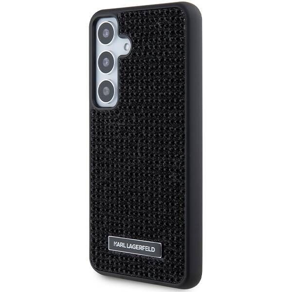 Coque Karl Lagerfeld KLHCS24SHDSPRK Samsung Galaxy S24 S921 hardcase black Rhinestone Metal Logo