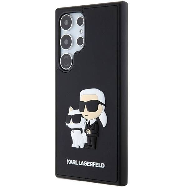 Coque Karl Lagerfeld KLHCS24L3DRKCNK Samsung Galaxy S24 Ultra S928 black hardcase 3D Rubber Karl&Choupette