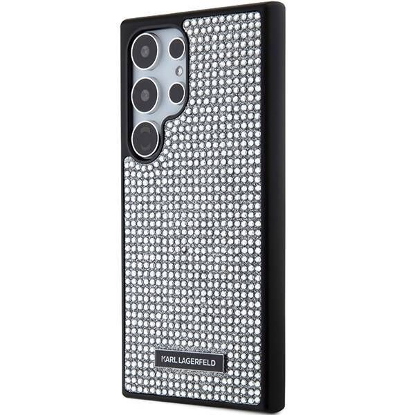 Coque Karl Lagerfeld KLHCS24LHDSPRS Samsung Galaxy S24 Ultra S928 hardcase silver Rhinestone Metal Logo