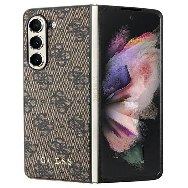 Coque Guess Samsung Galaxy Z Fold5 brown hardcase 4G Charms Collection